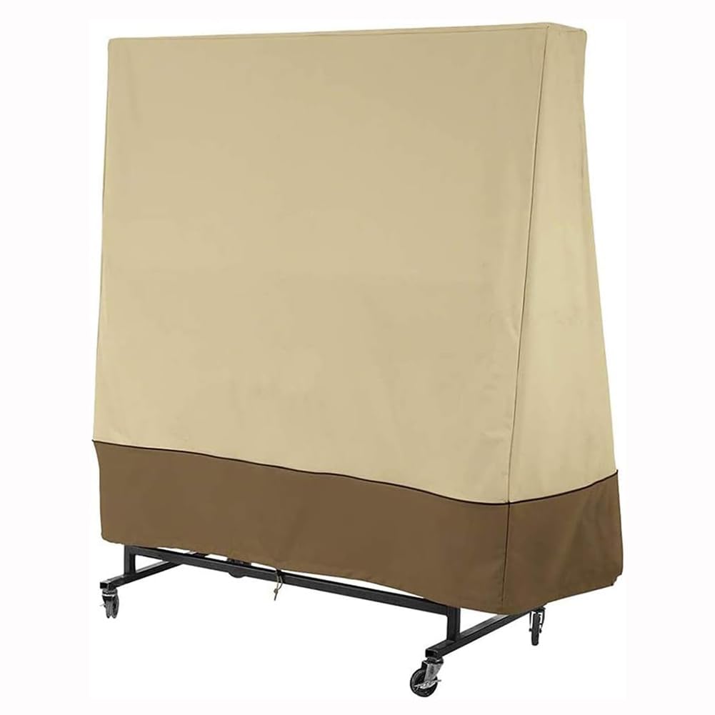 Copertura Tavolo da Ping Pong, Pieghevoli 420D Oxford solare resistente Impermeabile Antipolvere Anti-UV antivento antistrappo protettivo con Cerniera, Per Interno/Esterno