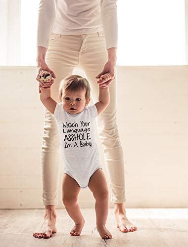 CBTwear Watch Your Language I’m a Baby - Baby Bodysuit Adorable Romper Clothing Cute Boy Girl Unisex3