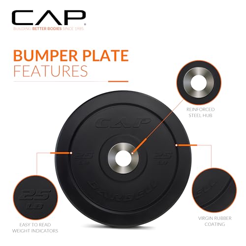 Image of CAP Barbell Rubber Olympic Bumper Plate | Multiple Options /Colors