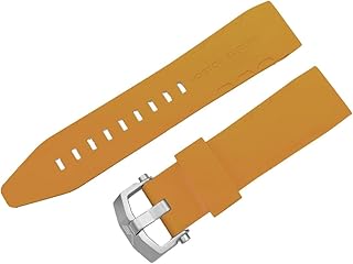 Lunokhod 2 - Correa de silicona (25 mm), color amarillo y cierre mate