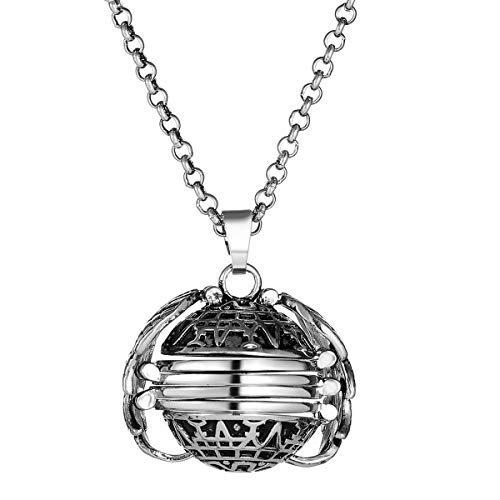 Expanding Photo Locket Necklace Holds Pictures Angel Wings Ball Pendant Charms Jewelry Clothing Decoration Accessory