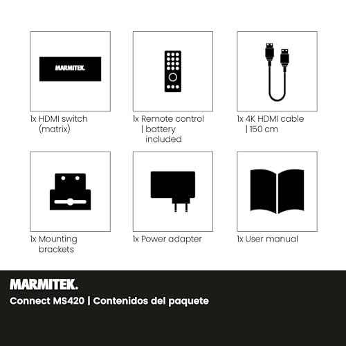 Switch matrix HDMI 2.0 con downscaler 1080p y audio Toslink 7