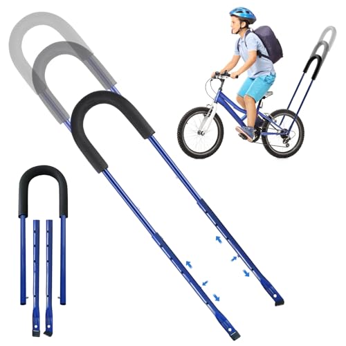 BYZESTY Barre de Poussée pour Vélo, Poignée de Poussée d'apprentissage de Vélo, Barre de Poussée D'équilibre, Accessoires Auxiliaires de Cyclisme,...