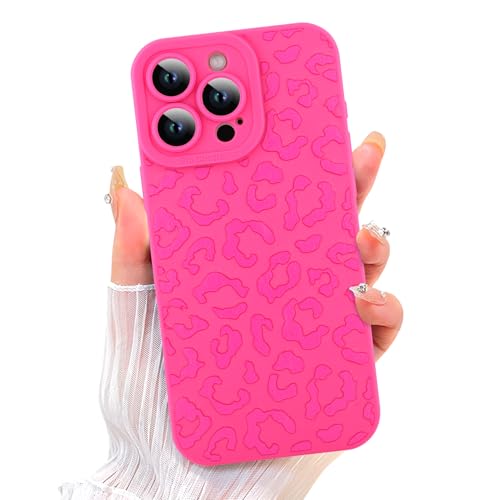 Image of ZIYE for iPhone 16 Pro Max Case Hot Pink Leopard Pattern Phone Case