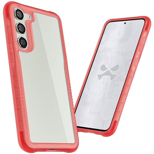 Image of Ghostek COVERT Clear Galaxy S23 Plus Case for Women Girls with Protective Bumper Grip Sides Wireless Charging Compatible Premium Shockproof Phone Cover Designed for 2023 Samsung S23+ (6.6 Inch) (Pink)