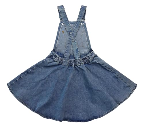 Image of KIDSCOOL SPACE Girls Denim Skirts,Little Big Girls Soft Stretchy Jeans Overall Dress