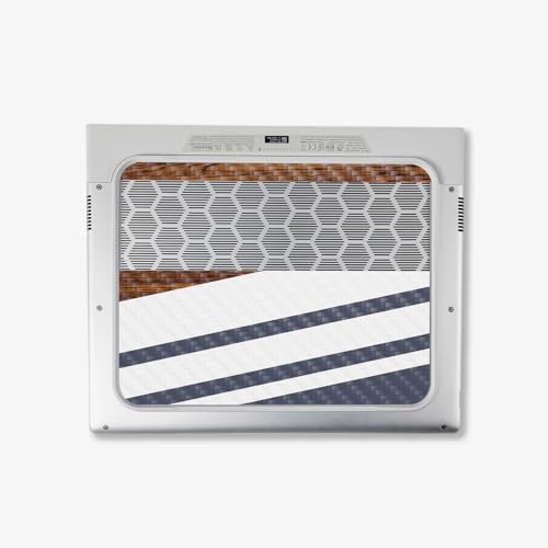 Image of MightySkins Carbon Fiber Skin Compatible with Alienware X14 R2 (2023) Full Wrap Kit - Wood Formal | Protective, Durable Textured Carbon Fiber Finish | Easy to Apply & Change Styles | Made in The USA