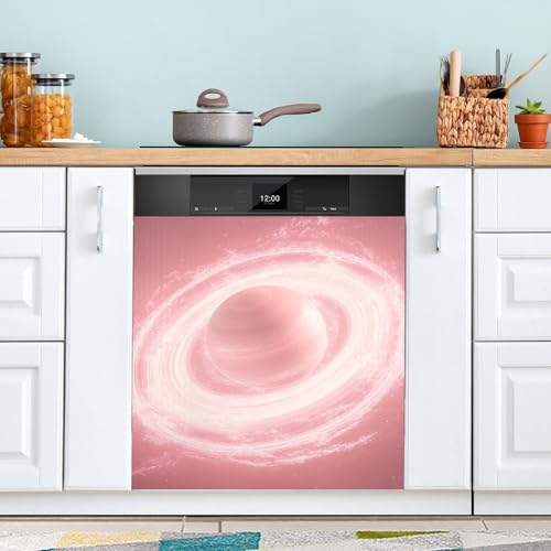 Reiacy Kühlschrank-Magnet-Aufkleber für Geschirrspüler, Motiv: rosa...