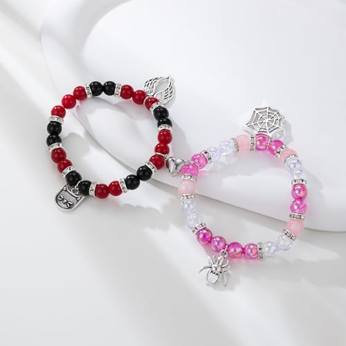 Sanyaa Hazbin Angle Bracelets Anime Merch Cosplay Matching Bracelets Gifts for Women Men2