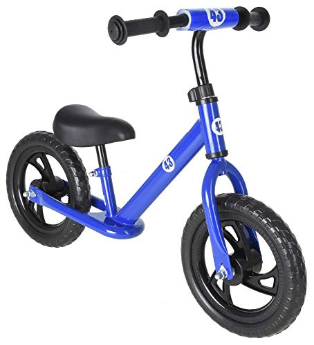 Vilano Rally Balance Bike Training No Pedal Push Bicycle, Blue