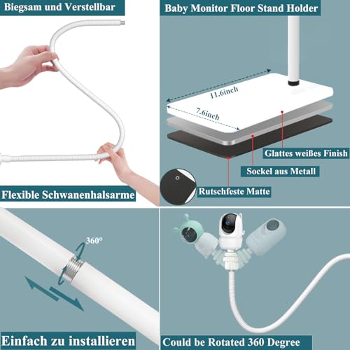 Support pour babyphone adaptable Momcozy BM03 anti chute de camera - 7