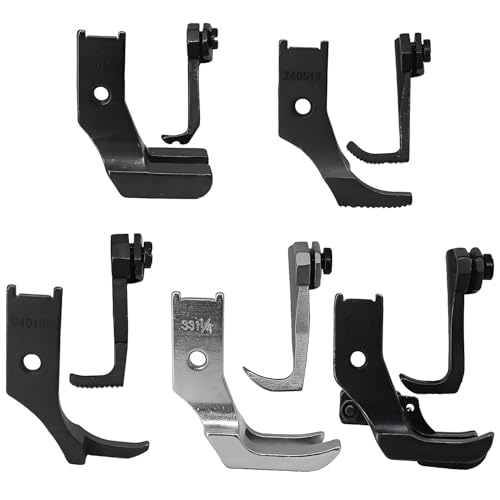 Set de 5 pies prensatelas compatibles para máquina de coser industrial miniatura 2