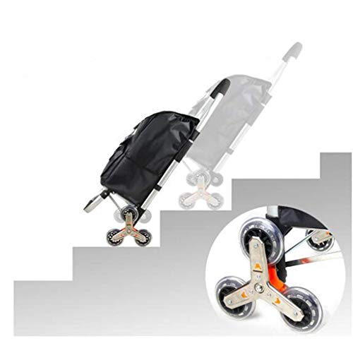 WLKINF Tragbarer Hand-Trolley-Regal, Gepäck, Einkaufstrolley, faltbar, tragbar, Oxford-Reise-Aufbewahrungstasche, 33 x… – Bild 4