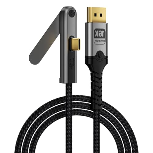 Cable tipo C a DisplayPort de 2m para conectar monitores 16K desde portátiles 4