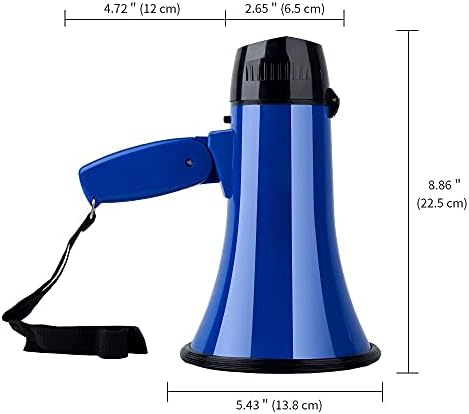 25W Portable Speaker Megaphone Strap Grip Loudspeaker Record Play Horn Tour Guide Speakers Amplifiers