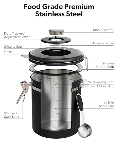 Veken 16OZ Coffee Canister