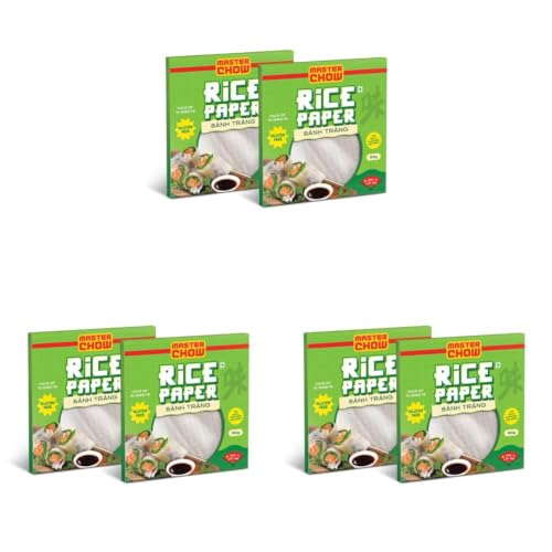 Image of MasterChow Rice Paper 100g | Gluten-Free Spring Roll Wrapper | Vegan, Preservative-Free | For Summer Rolls, Snacks & Asian Recipes (200g) (Pack of 3)