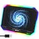 KLIM K21 + Laptop Kühler Stand mit RGB Hintergrundbeleuchtung + 11 - 17 + Gaming Notebook Kühler für den Schreibtisch + USB Lüfter + sehr stabil und leise + Kompatibel mit Mac und PS4 + NEU 2022