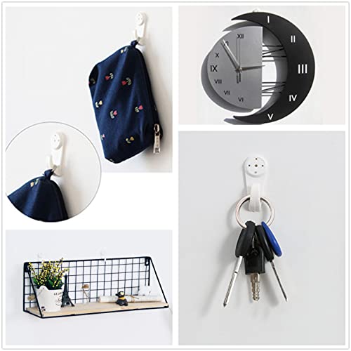 Image of Nails for Hanging Pictures,Picture Hooks Hardwall Hanger for Hardware, Fasteners & Hooks Wall Mount Non-Mark Hook Picture Photo Frame Hangers(30pcs,50*21mm)