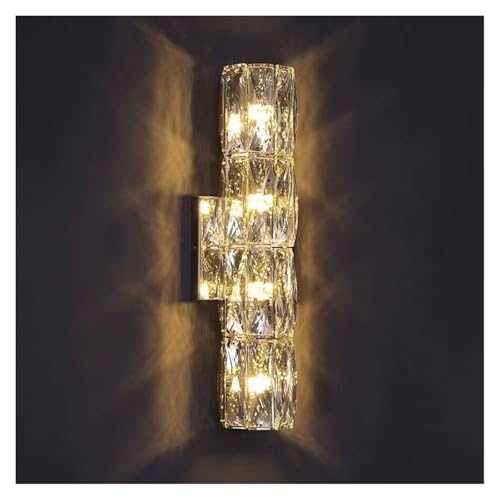 Lampe en cristal de luxe LED D12H40cm pour sublimer un salon sombre