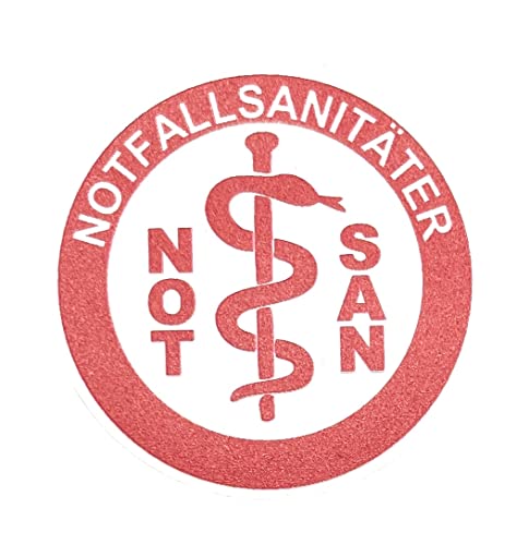 2 Rettungsdienst Feuerwehr Helmaufkleber Aufkleber Äskulapstab Notfallsanitäter