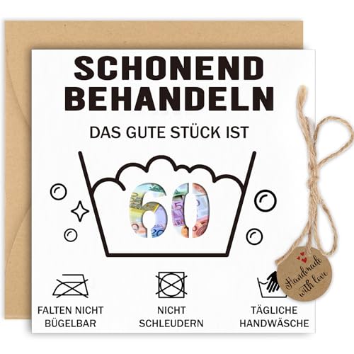 Thboxes Geldgeschenke Geburtstag 60, Geburtstagskarte Geldgeschenke Verpackung mit Umschlag Grußkarte Personalisiertes Geldgeschenk für Männer Frauen Thboxes Geldgeschenke Geburtstag 60, Geburtstagskarte Geldgeschenke Verpackung mit Umschlag Grußkarte Personalisiertes Geldgeschenk für Männer Frauen