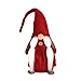 Produktbild BESTOYARD Weihnachtswichtel, schwedischer skandinavischer Weihnachtsmann Tomte Nisse Festival Dekoration Supplies Plüsch Puppe Geschenk für Kinder (rot)
