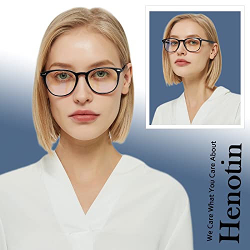 Image of Henotin 6 Pack Reading Glasses for Women Men Blue Light Blocking Stylish Computer Readers with Leather Case