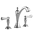 Delta 65385LF-PNCOLHP Brizo Charlotte Two Handle Widespread Lavatory Faucet, Cocoa Bronze/Brilliance Polished Nickel LESS HANDLES