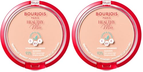 Bourjois Poudre Healthy Mix Clean matifie et illumine le teint Rose Beige 3