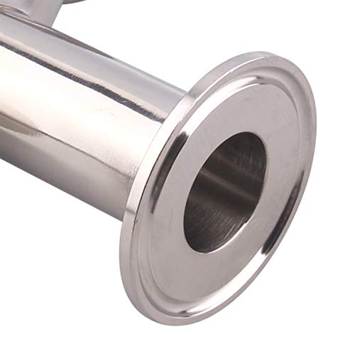 Image of DERNORD Tri Clamp Wye Clamp End True Y Type Cross Tee Tube Stainless Steel 304 Three Way Elbow 1 Inch Pipe OD