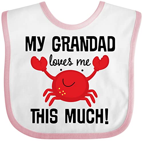 inktastic Grandad Loves Me Grandchild Crab Baby Bib