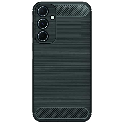Amazon Brand - Solimo Samsung Galaxy A55 5G Back Cover | Back Case for Samsung Galaxy A55 5G | Carbon Fibre Rugged Armour (Black) (B0D2PDFW8S) Amazon Price History, Amazon Price Tracker