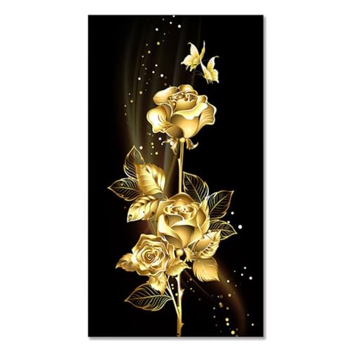 Broderie Art Diamond Painting 5D Strass Brillants - Fleur Moderne 80x160cm