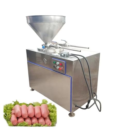 Industrial Vertical Sausage Stuffer, Hydraulic Sausage Filling Machine, Stainless Steel Sausage Maker with Stuffing Tubes, High-Pressure, for Large Sausage Factory, Meat Plant