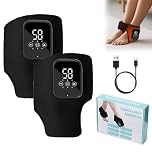 3 in 1 Foot Massager, Triple Therapy Foot Massager, 3 Vibration Modes & 5 Heating Levels, Touch Screen, USB Rechargeable, Relieve Foot Pain, for Home Office, Xmas Gifts for Family Parents (2pcs-A)