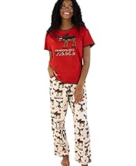 Red Chocolate Moose Pajama Set