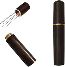 1PCS 6 Needles Espresso Stirrers Coffee Needle Distributor Stirrer WDT Tool with Natural Wood Handle Accessories for Stirring Distribution Portable and Stand Professional Tools (Ebony)
