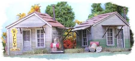 HO KIT Basics Twin Utility Sheds (LC)