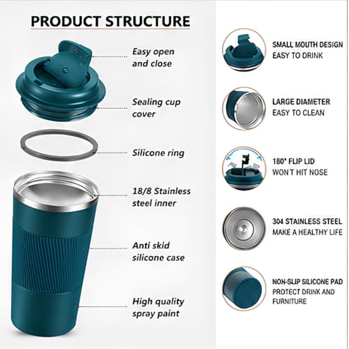Image of Travel Coffee Mug 510ml (Teal)