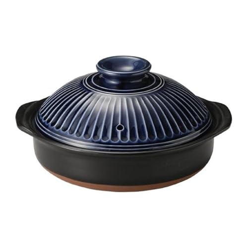 [萬古焼(ばんこやき)]銀峯 菊花土鍋8号(2〜3人用)