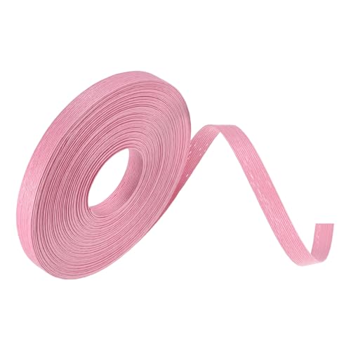M METERXITY Paper Weaving Cane 12-Ply, 21.8 Yards x 0.47 Inch Paper Rattan Weaving Cane Material for DIY Crafts Making/Home Decoration, Basket Weaving Supplies [Pink]