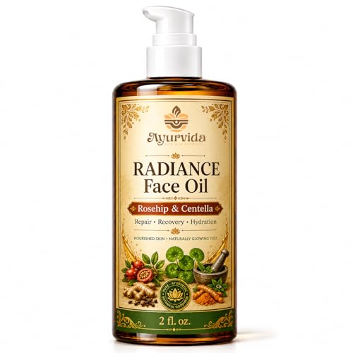 Image of Radiance Face Oil, Pure and Natural Lightweight Facial Oil for Glowing Skin | Dry Skin Moisturizer, Smooth Soft Skin Care - 60ml
