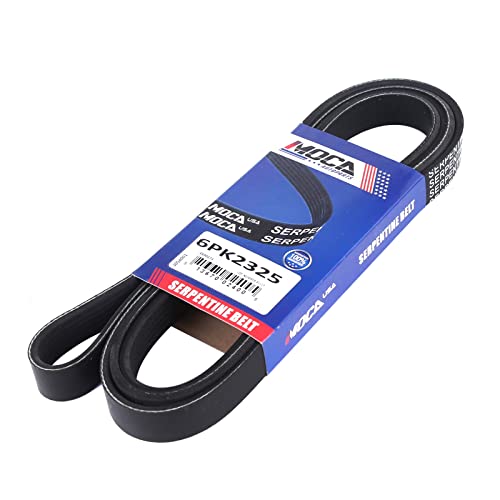 Image of MOCA 6PK2325 EPDM Serpentine Belt for Dodge GMC 2.9L 3.7L DOHC 4-Door