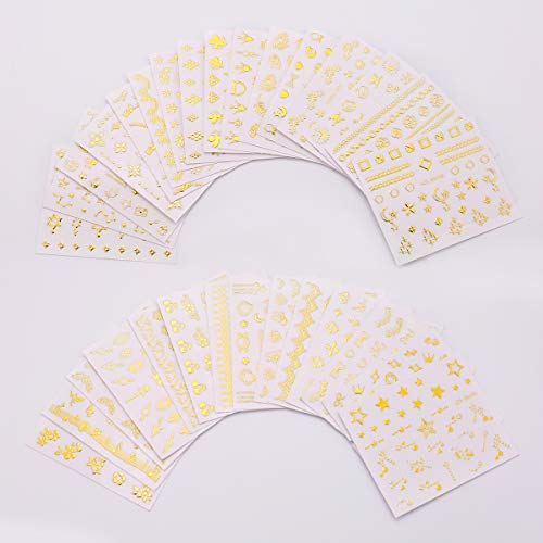 Elisel L16800060 Nail Art Stickers,30 Sheets Self-Adhesive Nail Decals With Assorted Patterns Blossom Flower Art Design For Diy Nails Design Manicure Decoration Accessories Decals thumb #5