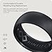 Rinfit Silicone Rings for Men 9mm Wide, 2mm Thick - Mens Silicone Wedding Bands - Step Edge, Rubber Ring for Sports & Workout - Patented Design - Black, Size 9