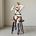MABAIUDE MHA Himiko Toga Figure MHA Statue, 16cm Sitting Pose Toga Himiko Figure Collectible Desktop Decoration Gifts