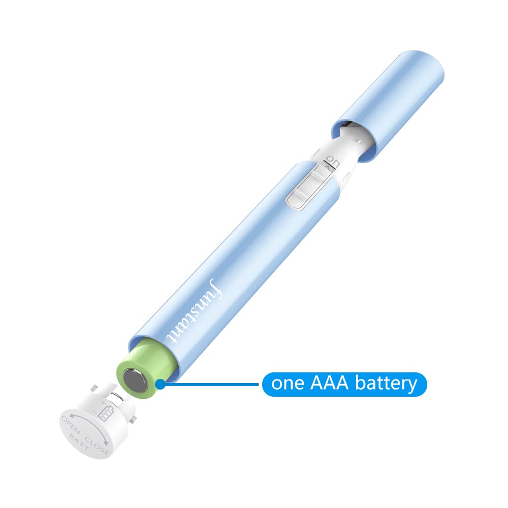 Recortadora de cejas mejorada, recortadora de vello facial de precisión para mujer, funciona con pilas, maquinilla de afeitar eléctrica con peine, sin sensación de tirones, indolora para