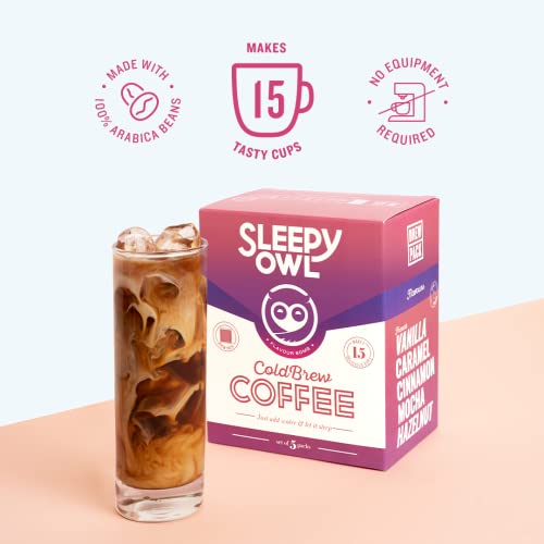 Sleepy Owl Celebration Box (Green) | Set of 5 Cold Brew Packs (Flavour Box) + Set of 10 Hot Brew Bags (Flavour Box) + 1 Enamel Mug (Green) | Makes 25 Cups | 100% Arabica Coffee... - Image 3