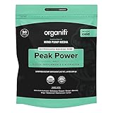 Organifi Peak Power, Pre Workout Powder to Support Hydration, with Lion's Mane and Guayusa